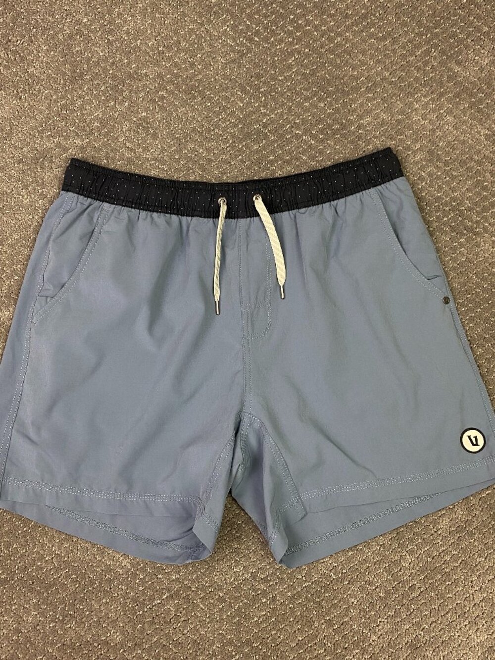 Vuori Kore Shorts Lined 5" Mens XL Light Blue Running Gym Drawstrings V367